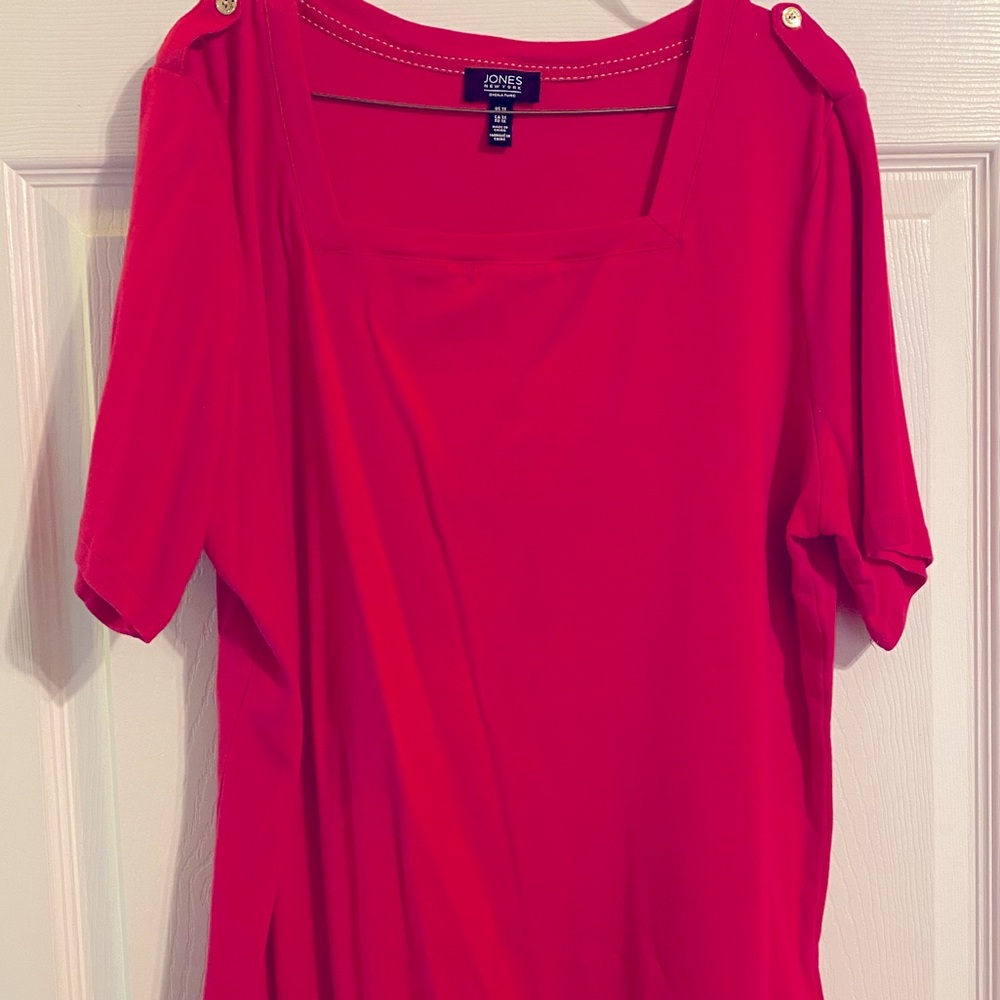 Ladies Jones NY Pink Top - Size 1X